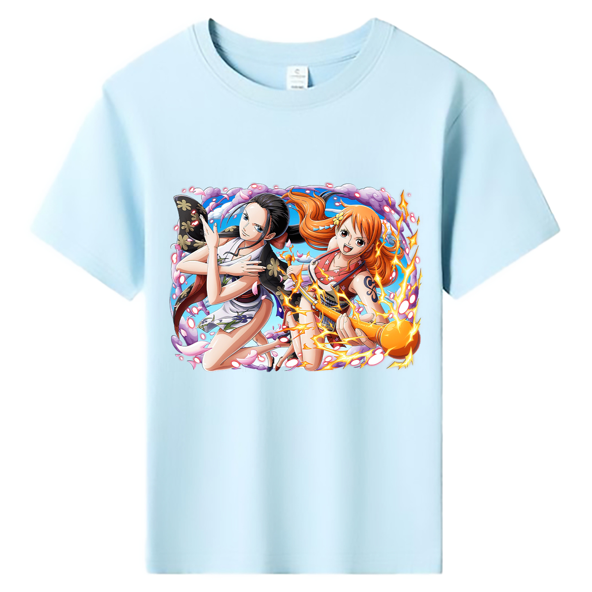 （画像用） ワンピース ナミ ONE PIECE Nami 綿100％キッズTシャツ（フロントプリント）